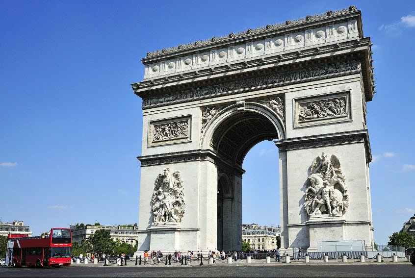Arc de Triomphe, Paris, Île-de-France, France